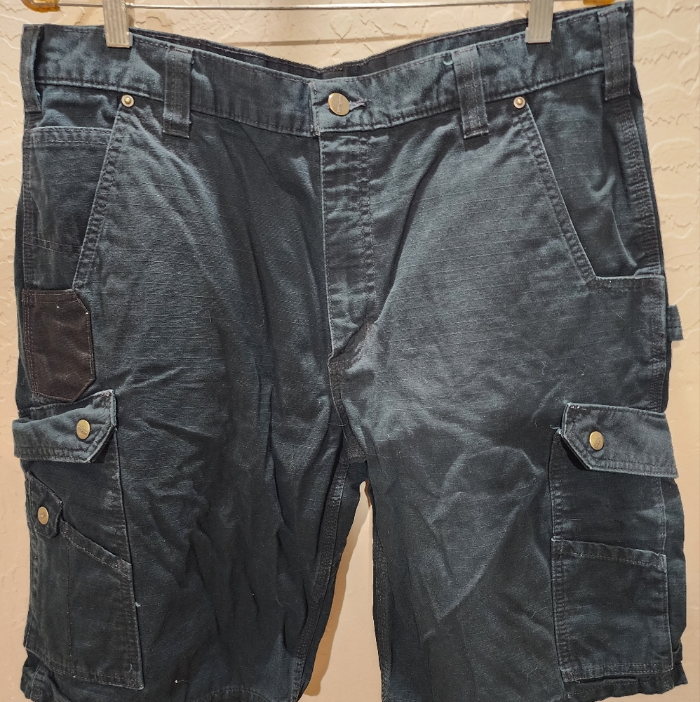 Carhartt Carpenter Shorts Men's 36 Black 100% Cotton